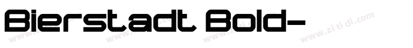 Bierstadt Bold字体转换